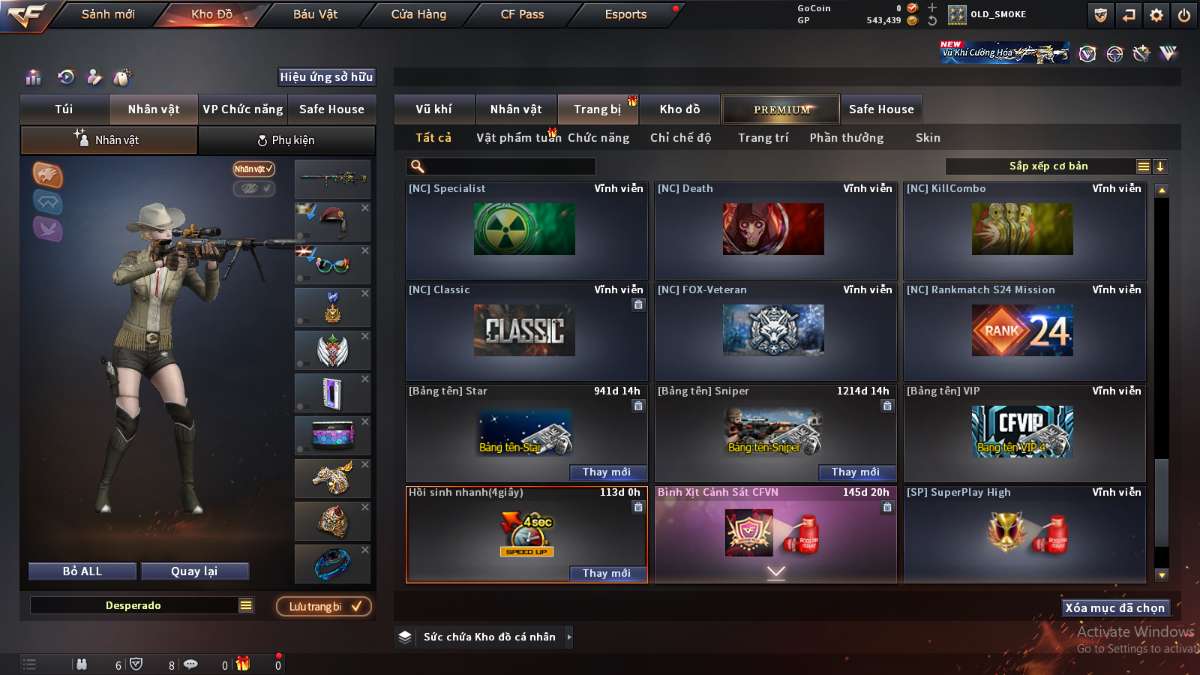 shop acc cf uy tin gia re